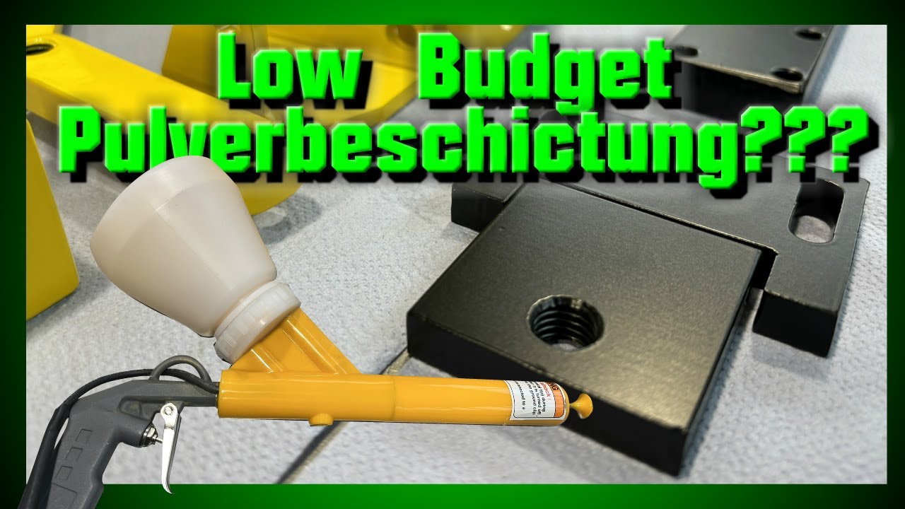 Pulverbeschichtung leicht, Zuhause selber machen.2.Versuch.