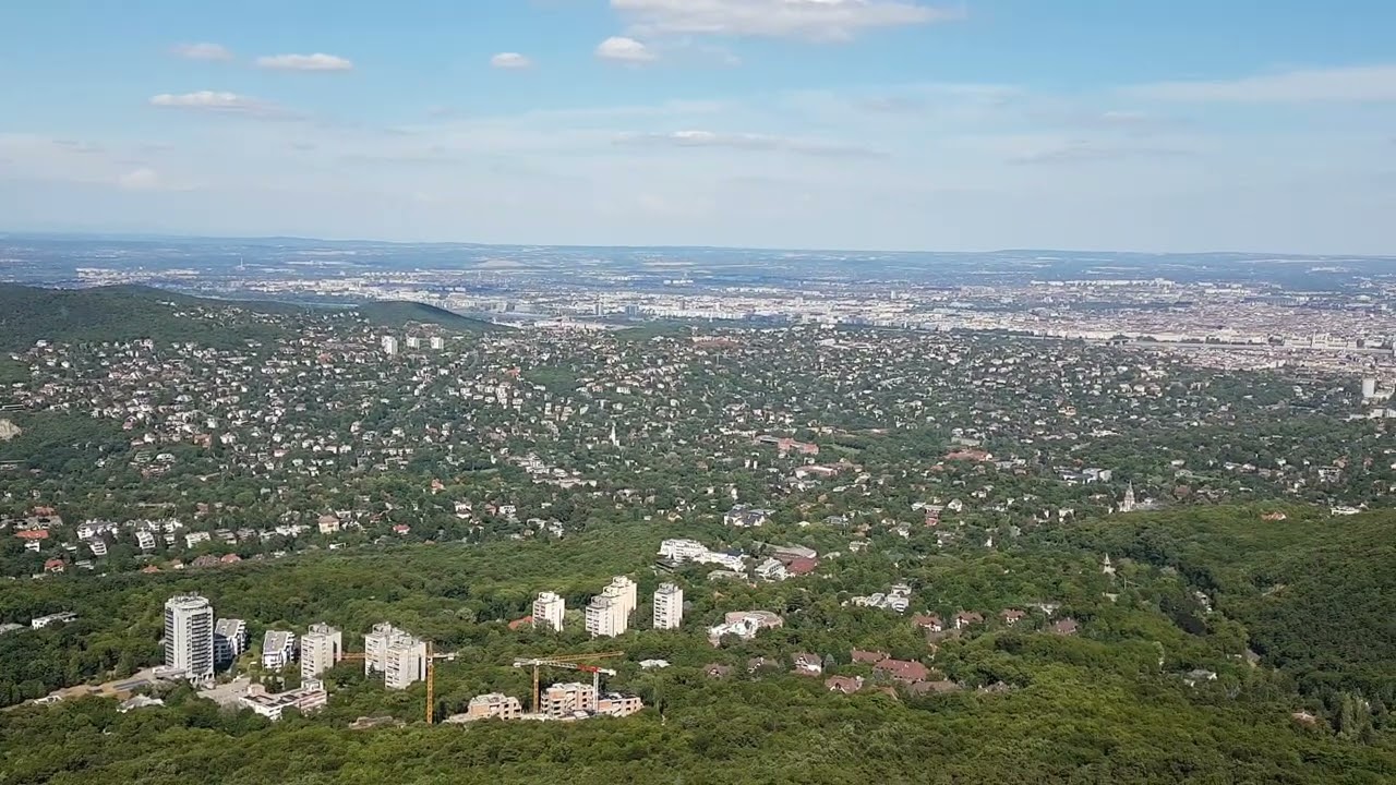 View from J&aacute;nos hill in Budapest 