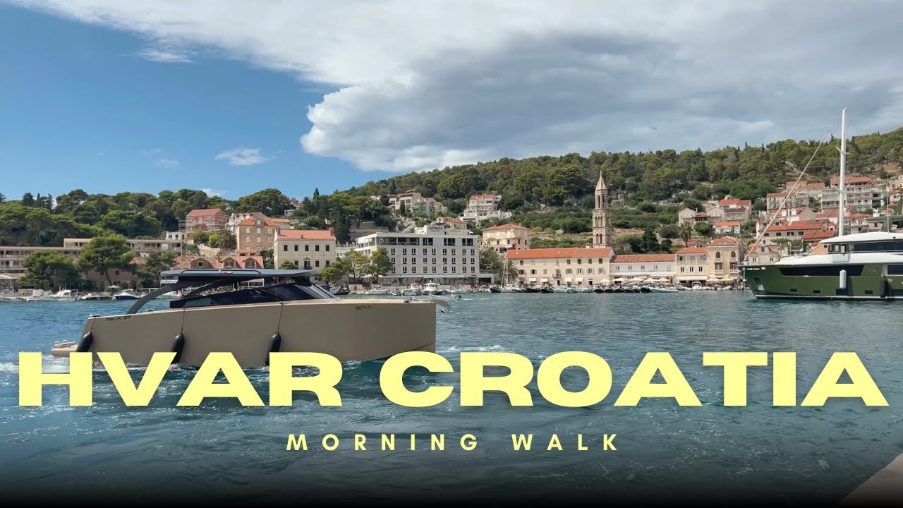 Hvar Town, Croatia | Morning Walk 🌅 | Summer 2025
