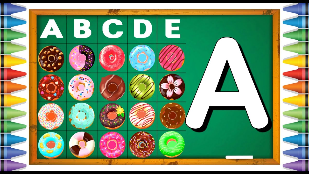 [알파벳 놀이] 유아와 어린이를 위한 Alphabet 대문자 A부터 Z까지 따라 쓰기 | Kids Alphabet A to Z | Bacchon abcd | a for apple