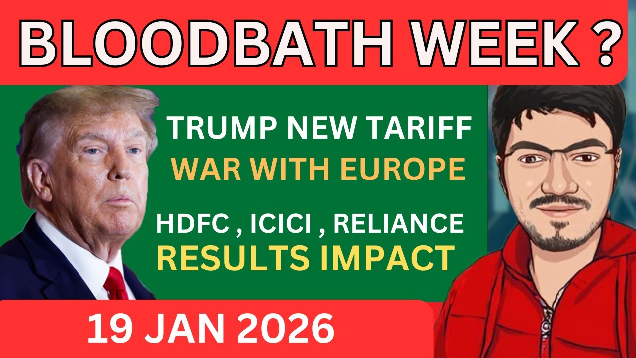 Nifty & Bank nifty prediction for tomorrow for monday | Trump TARIFF on EUROPE Over GREENLAND