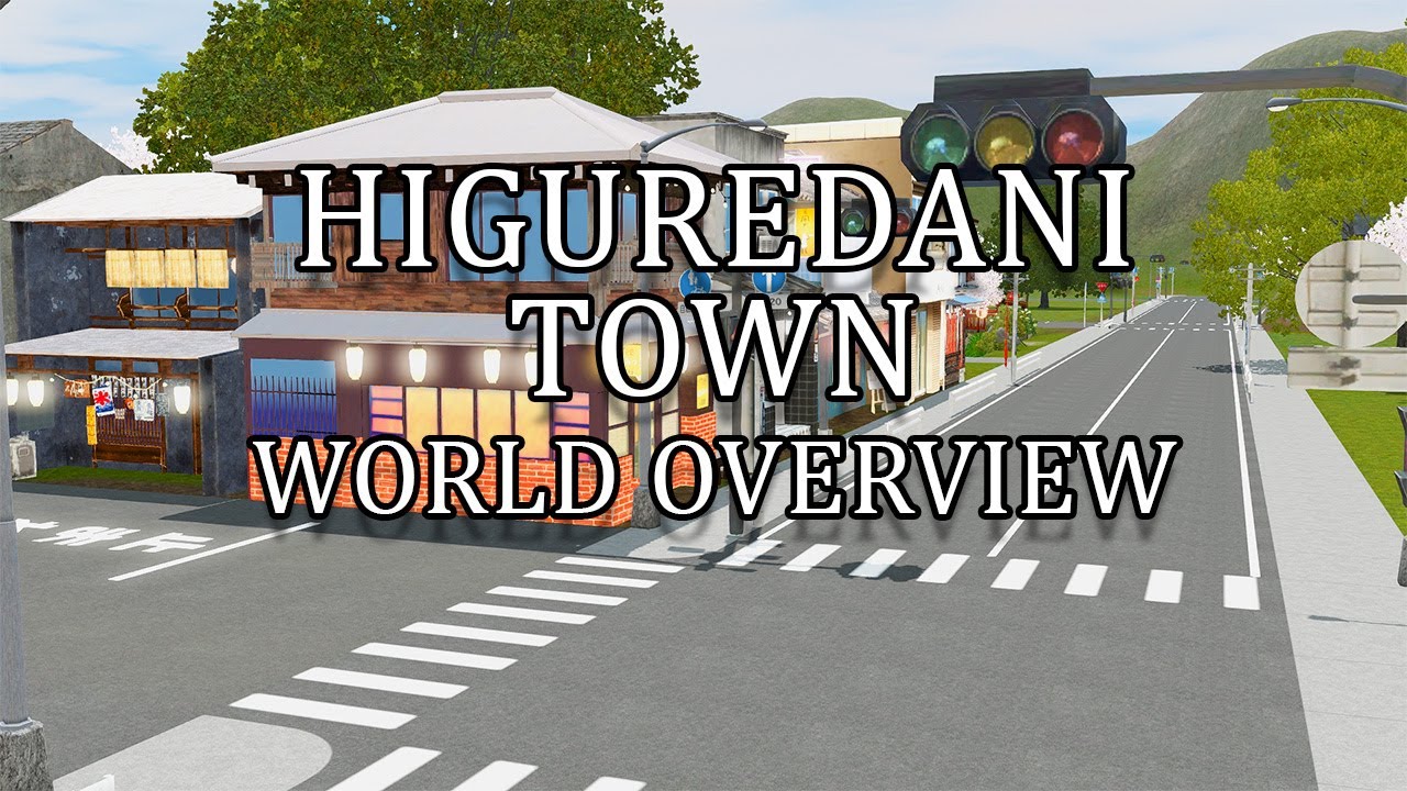 NEW JAPANESE WORLD!! Higuredani Town The Sims 3 World Overview