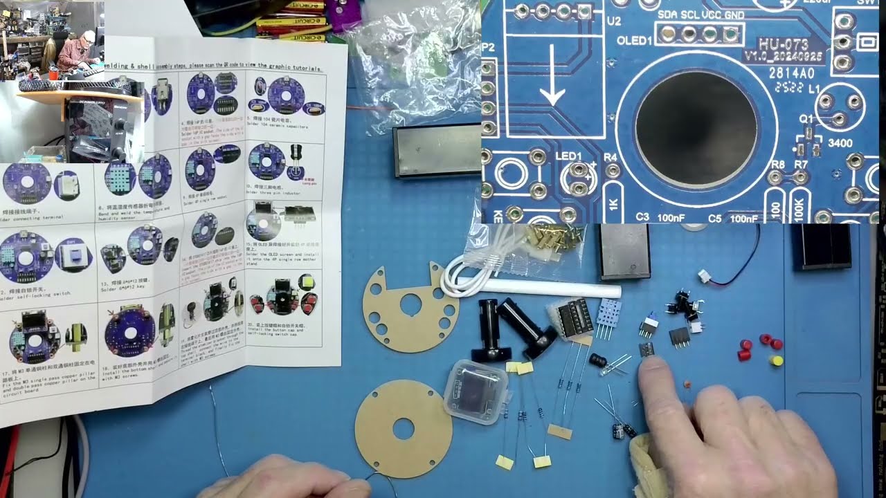 Kit for a USB Humidifier Featuring an OLED Display for Temperature And Humidity,