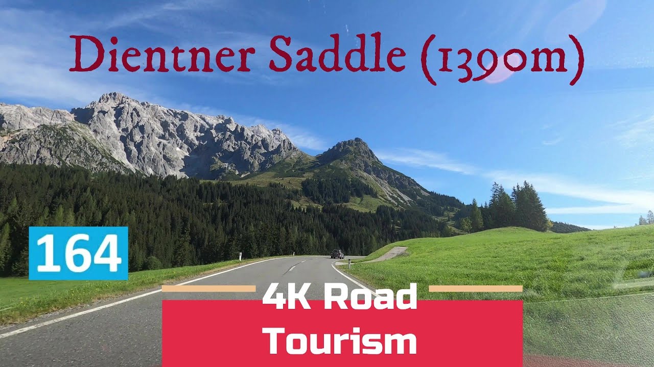 Driving Austrian Alps Dientner Saddle from Saalfelden to Bischofshofen