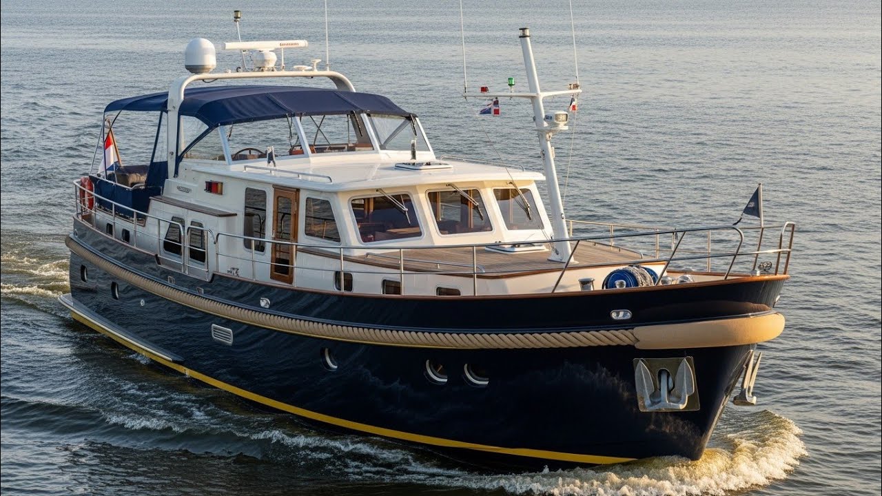 Обзор Linssen Grand Sturdy 410 AC | Лучший голландский стальной траулер для дальних круизов