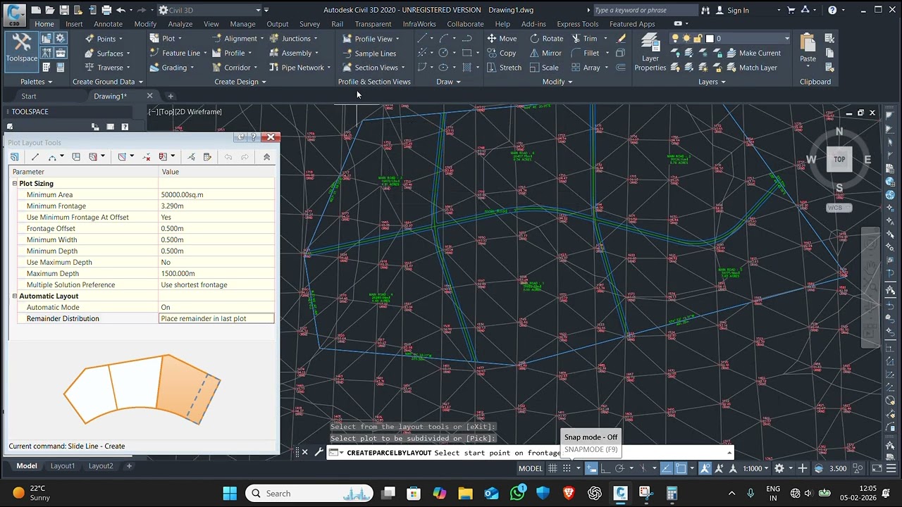 site plan ploting