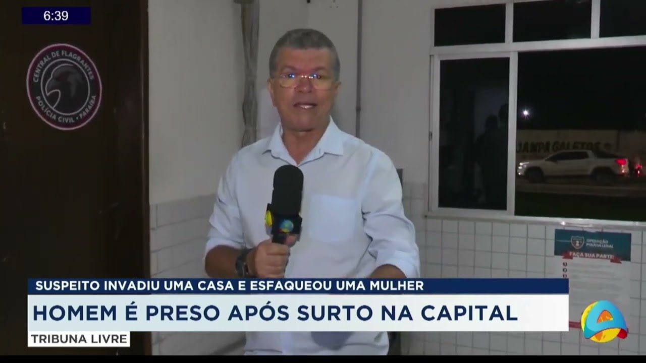 Tribuna Livre - Homem é preso após invadir uma casa e esfaquear mulher na capital
