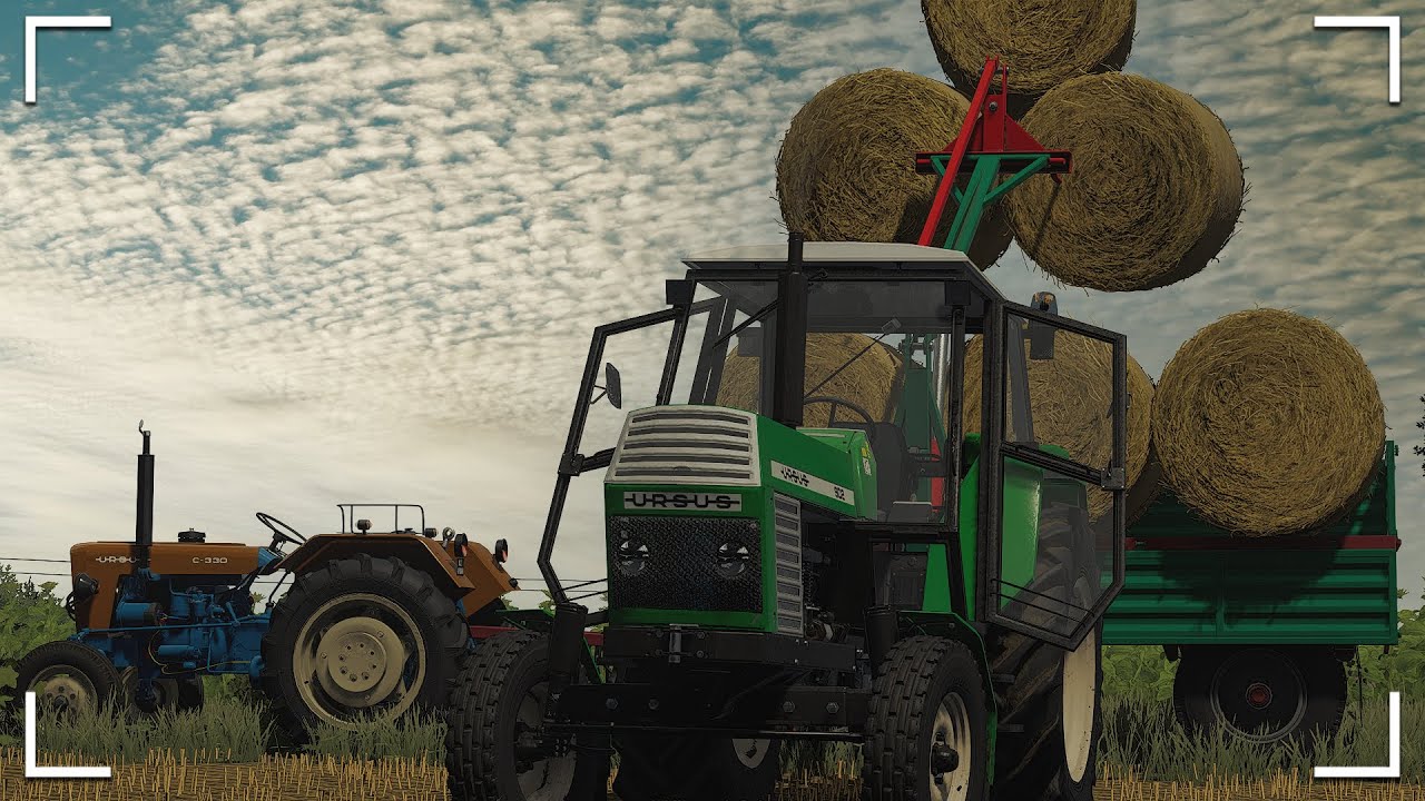 🌾 Prasowanie & Zbieranie Słomy na Polskiej Wsi 🌾 Ursus na 2 Koła 🔥 Fs22 🌱