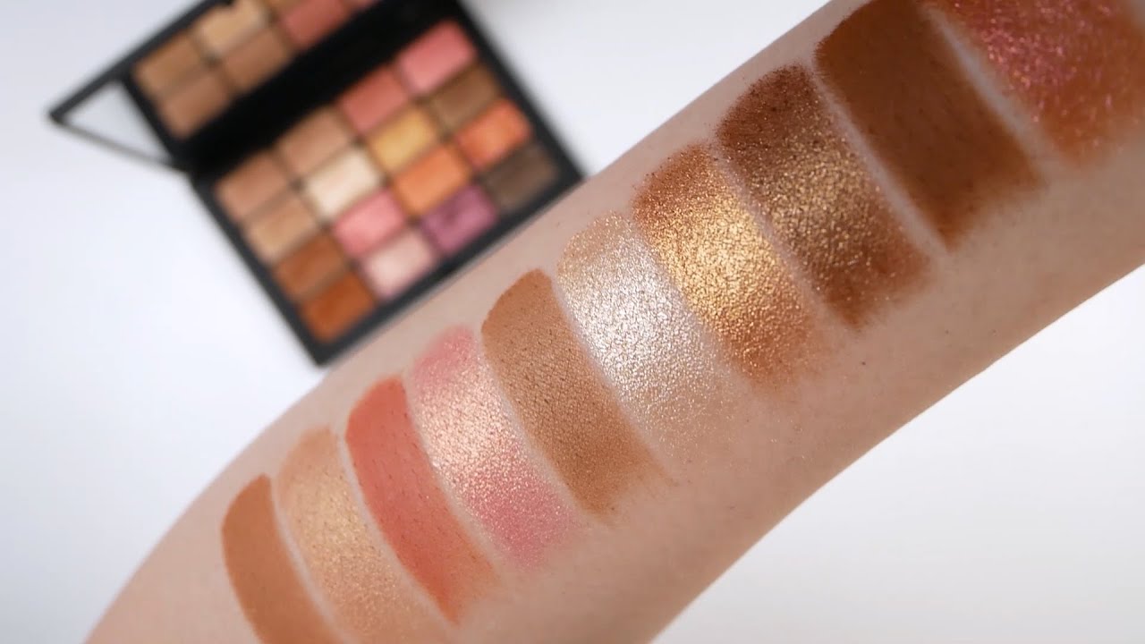 NARS Summer Unrated Eyeshadow Palette Live Swatches
