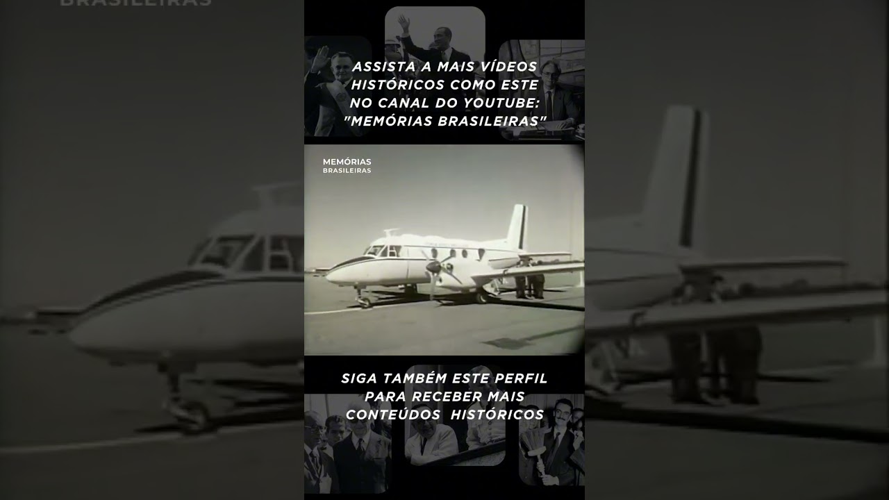 PRESIDENTE COSTA E SILVA inspeciona avi&atilde;o modelo Bandeirantes, de fabrica&ccedil;&atilde;o nacional, em Bras&iacute;lia;
