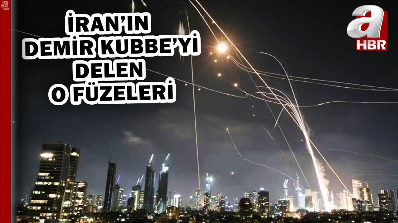 İran'dan Tel Aviv'e yeni füzeler ateşlendi! İşte Demir Kubbe'yi delen o füzeler  | A Haber