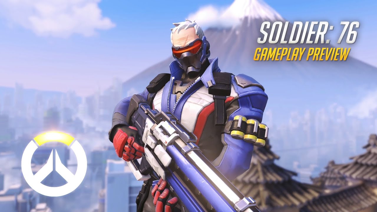 Soldier: 76 Gameplay Preview | Overwatch | 1080p HD, 60 FPS