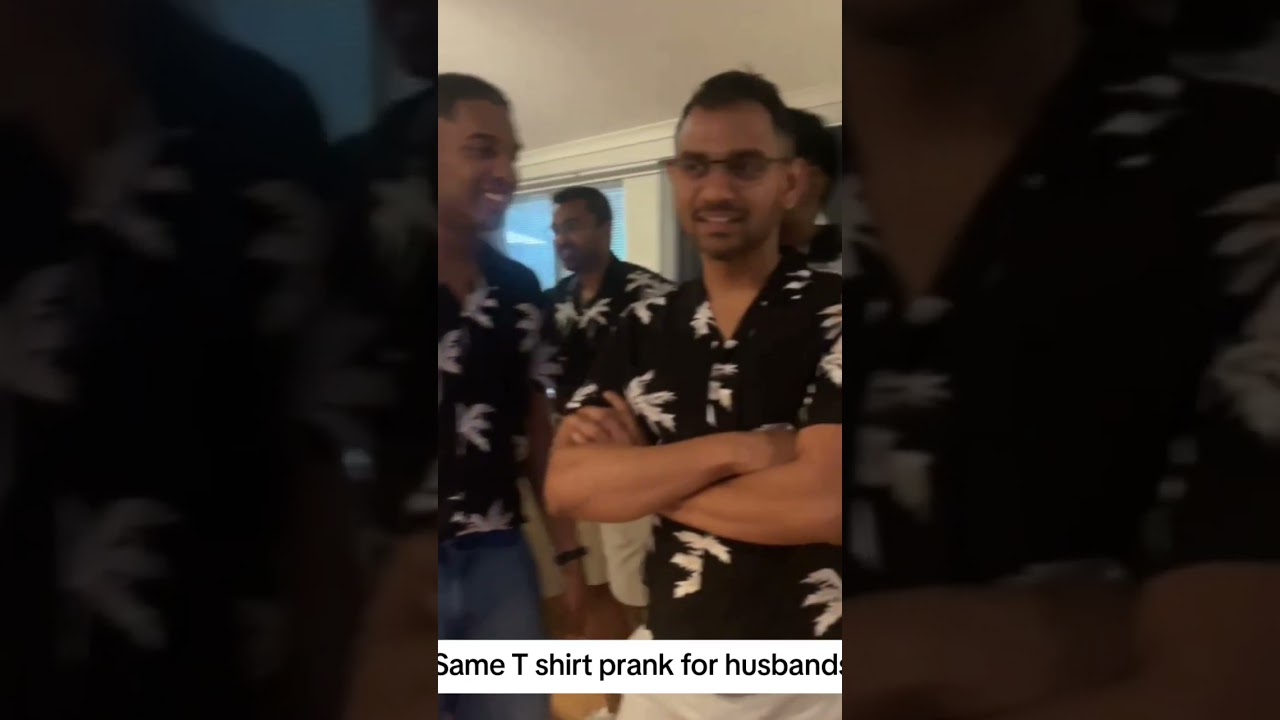 Same t shirt prank for husbands 🤣🤣 #funny #funnyvideo #funnyshorts #prank #prankvideo #funnymoment