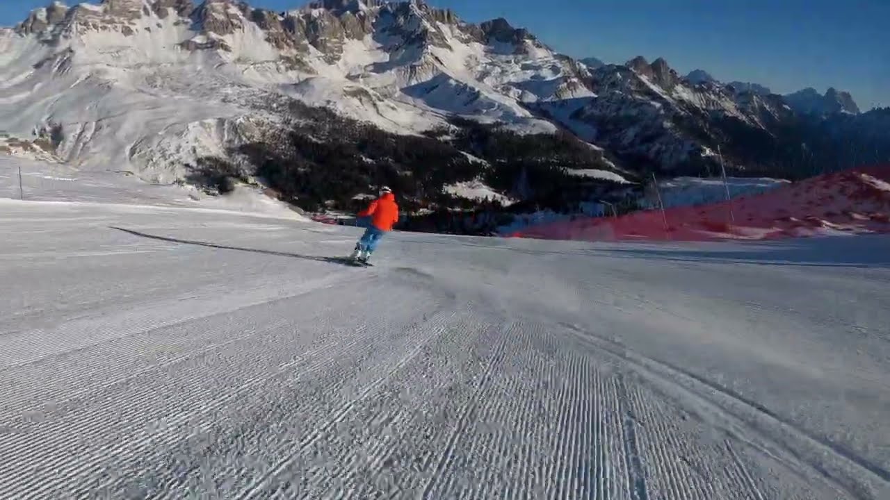Top video of the La Volata slope at Passo San Pellegrino by Bartek Tyrpa