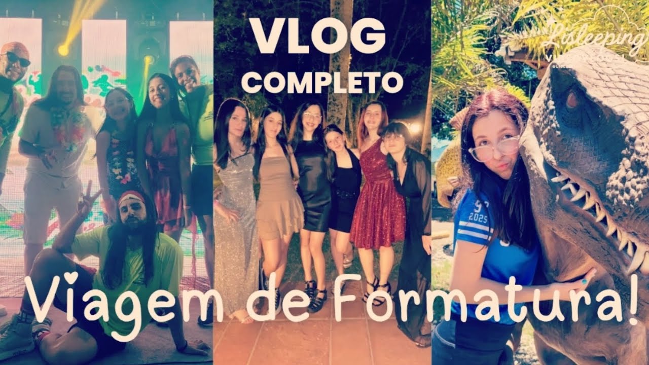 Vlog Completo da Viagem de formatura Aguativa 2k25!💙🪩