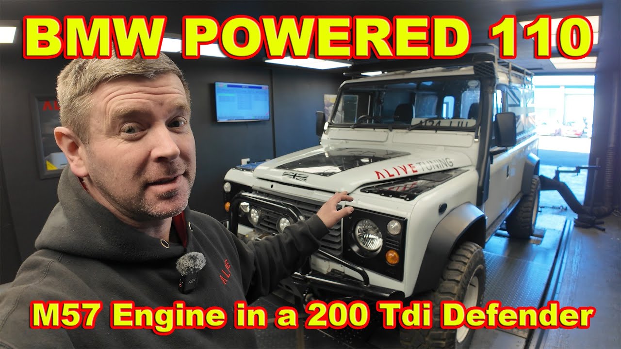 DEFENDER с двигателем BMW M57 мощностью 245 л.с. на динамометре