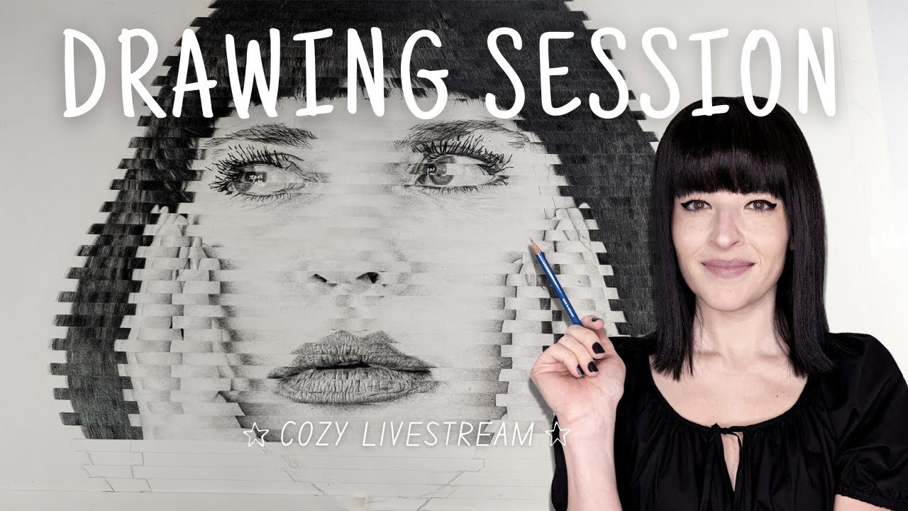 Cozy Drawing Session ✏️ | Christelle Bilodeau Portrait Artist