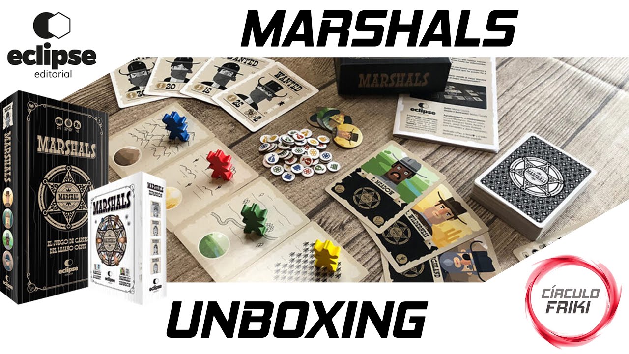 ⭕MARSHALS: 🤠 Unboxing 🤠 Juego de cartas del lejano oeste - Verkami
