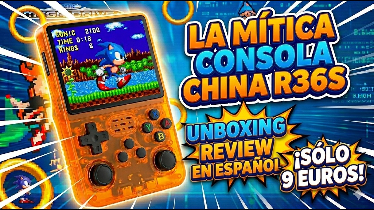 😲 #r36s la #consola CHINA VIRAL ahora POR SOLO 9 EUROS