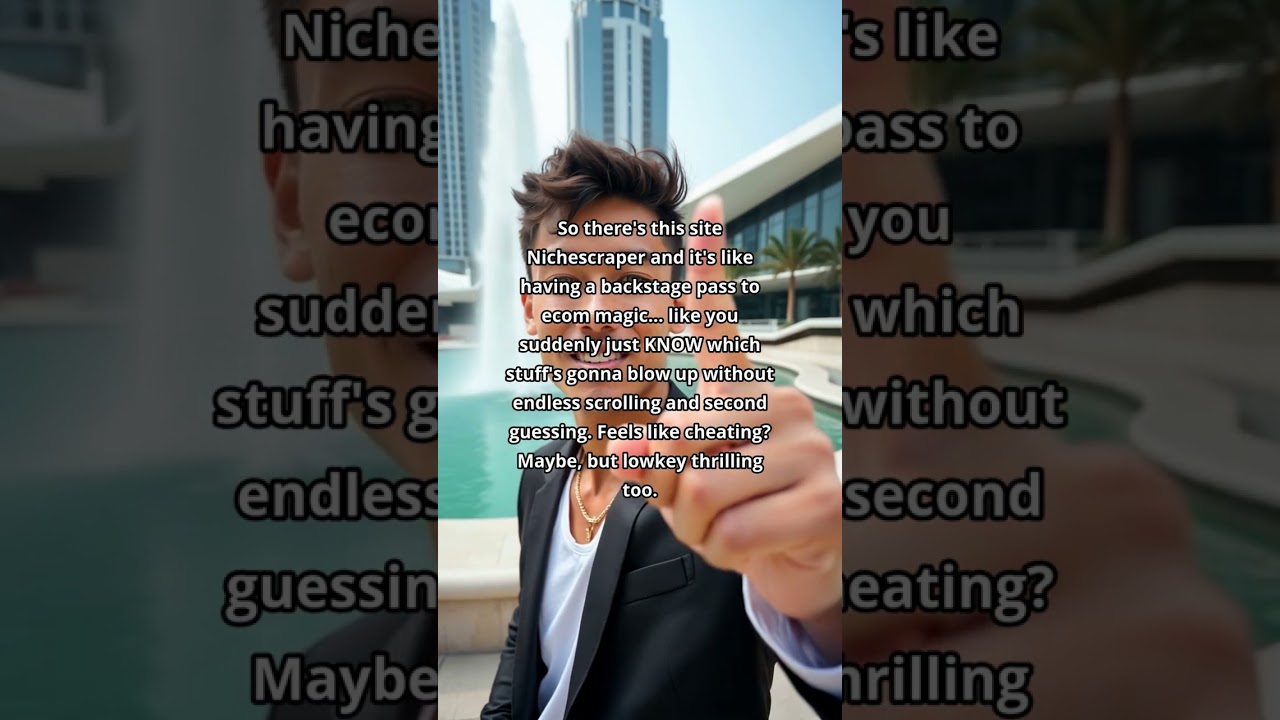 So there's this site Nichescraper and it's like having a backstage pass to ecom magic... like you su