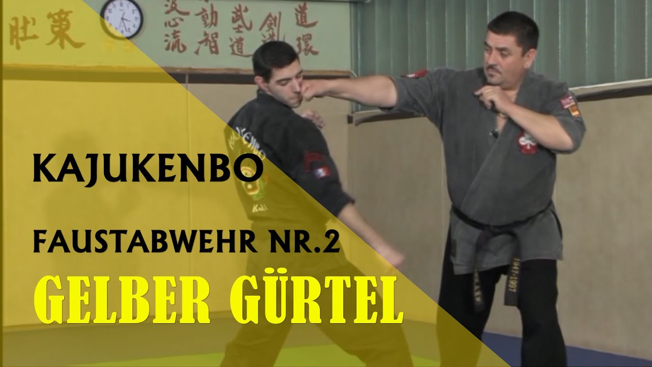 Kajukenbo Prüfungsprgramm 2. Technik gelber Gürtel Faustabwehr Nr 2 (DVD267)