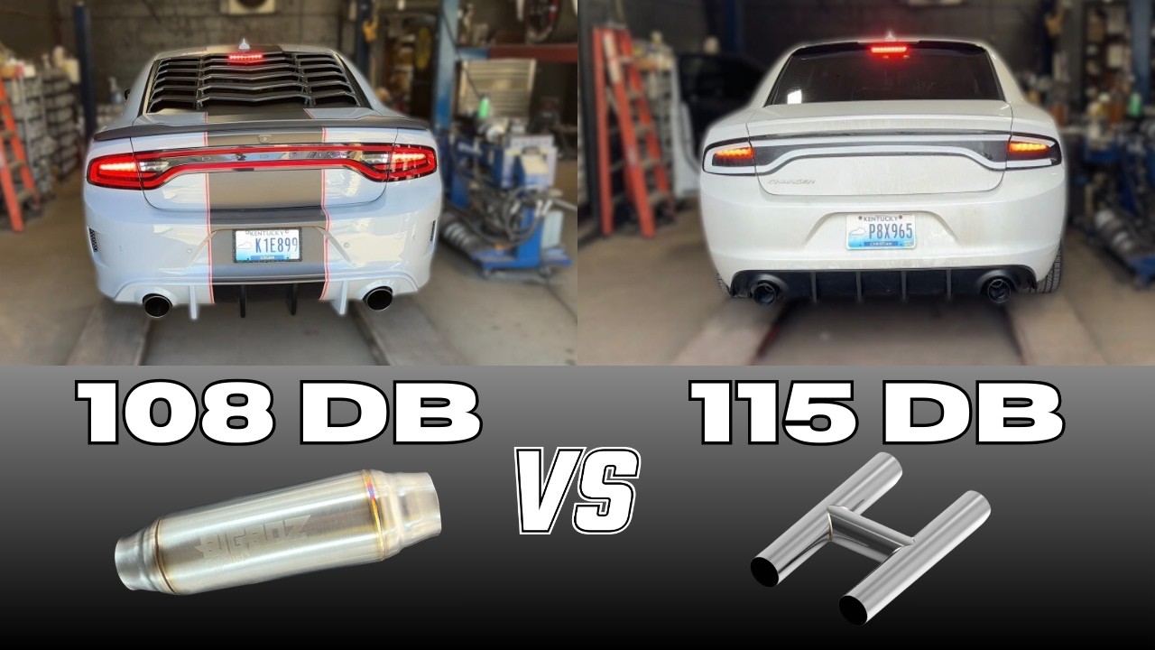 Dodge Charger 3.6L V6: звук выхлопа 108 дБ против 115 дБ!