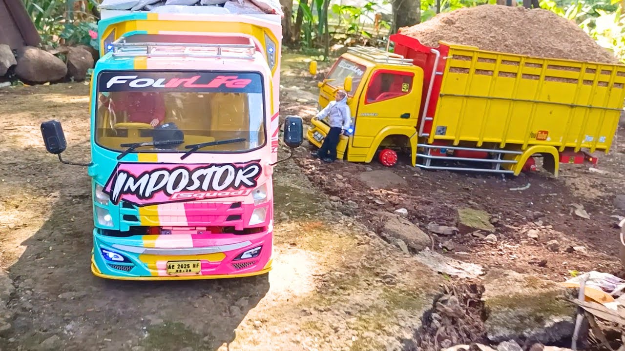 PARKIR SEMBARANGAN JADI BEGINILAH...‼️ Truk Pun Harus Terus Jalan dan Mengantar Muatan Berat