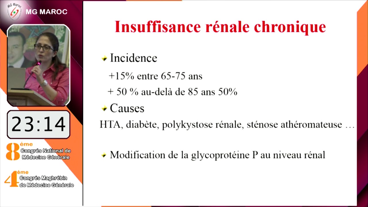 Pr. Mouna MAAMAR : la prescription chez la personne âgée en insuffisance rénale