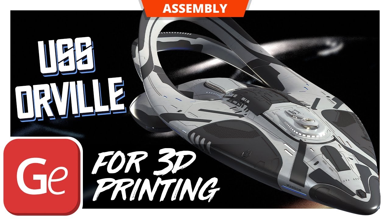 USS Orville 3D Printing Model | Assembly by Gambody