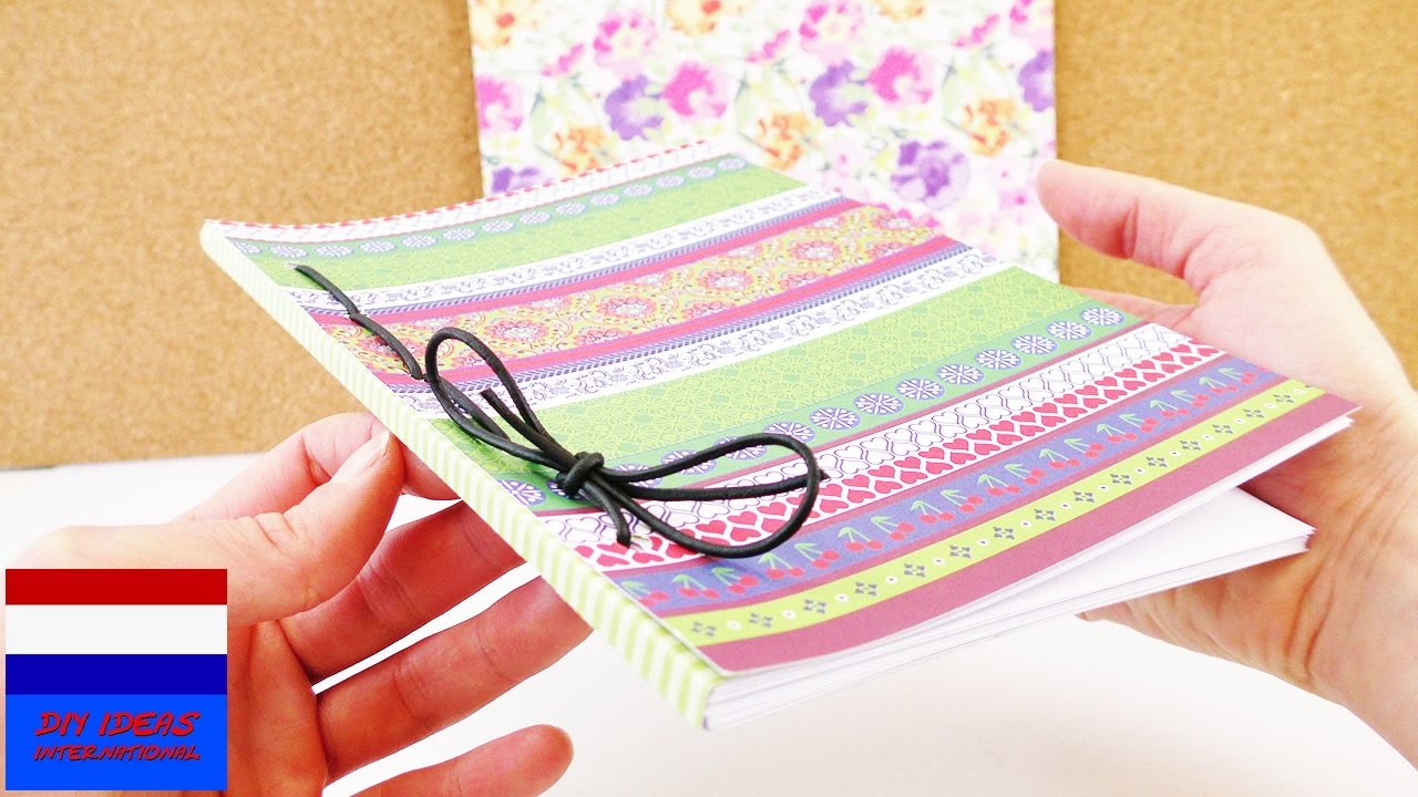 DIY zelf notitieboekje & dagboek maken | zelf boekbinden |leuk schrift maken