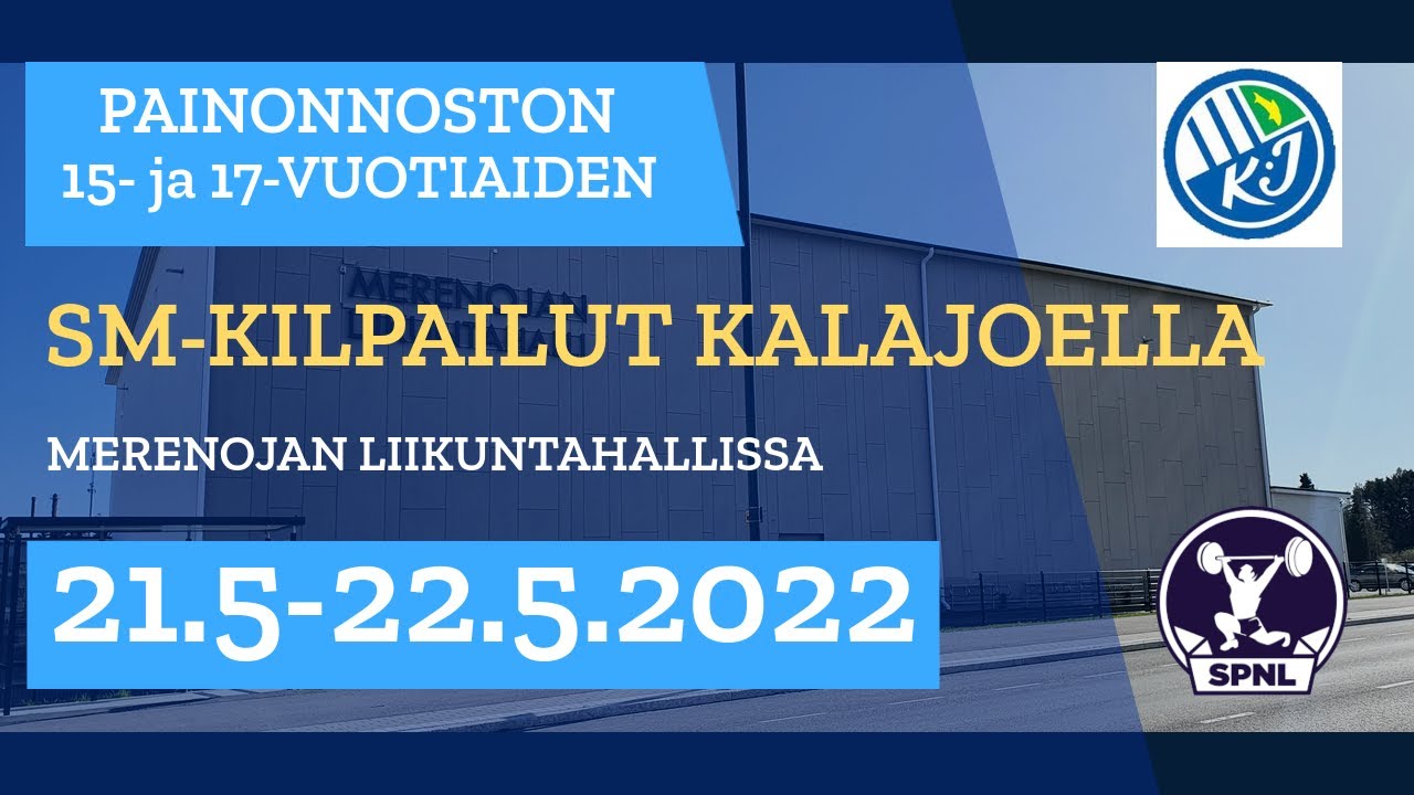 15- ja 17-vuotiaiden painonnoston SM-kilpailut, Kalajoki (KJ)