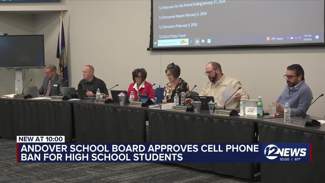 Andover school board approves cell phone ban for high school students