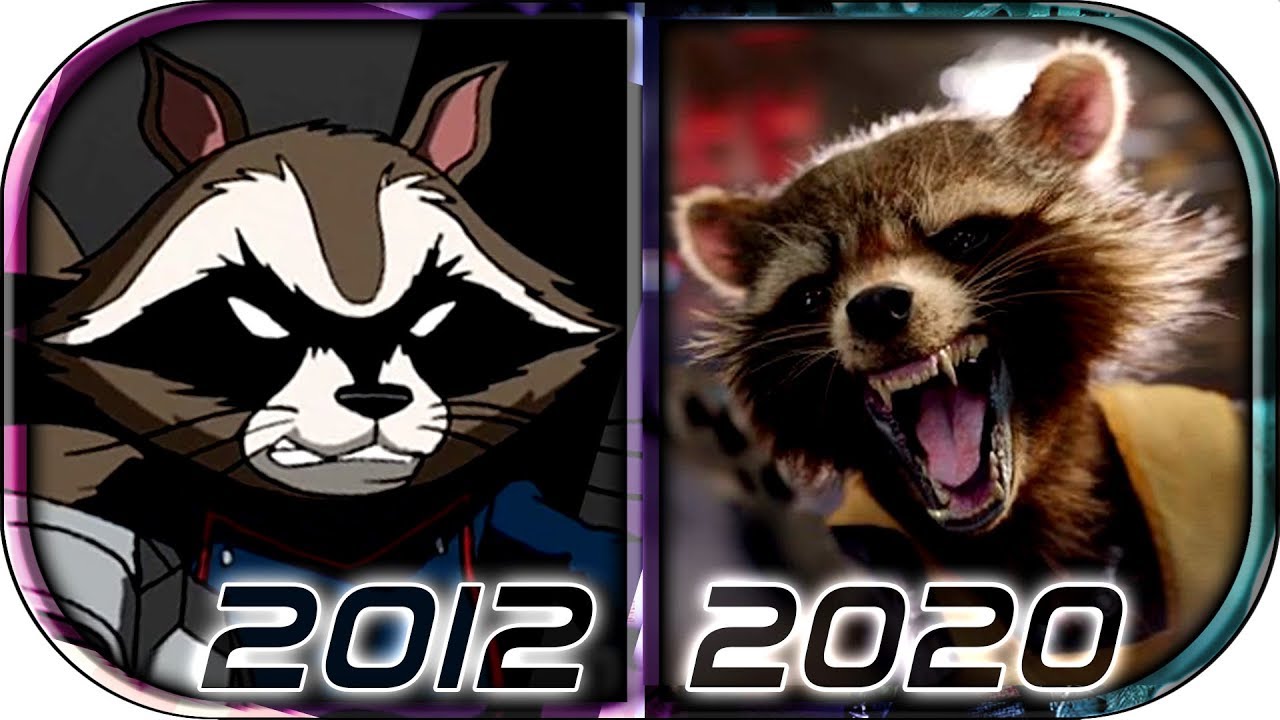 EVOLUTION of ROCKET RACCOON in Movies Cartoons TV Anime (2012-2020) Guardians of the Galaxy vol 3