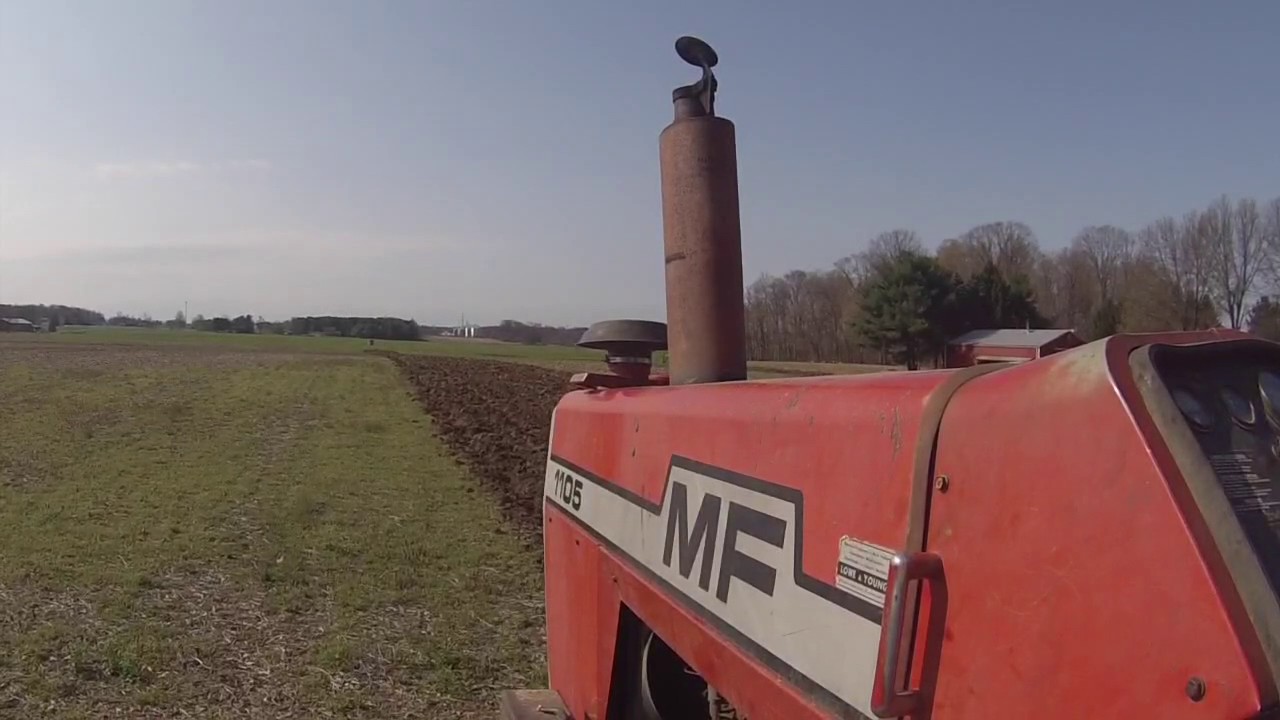 Plowing with the 1105 Massey