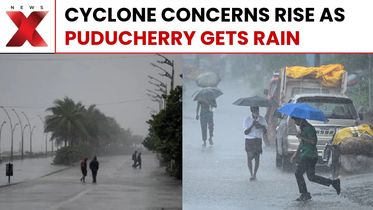 Puducherry Heavy Rain: Bay Of Bengal Cyclone Alert Raises Weather Concerns | VIRAL VIDEO