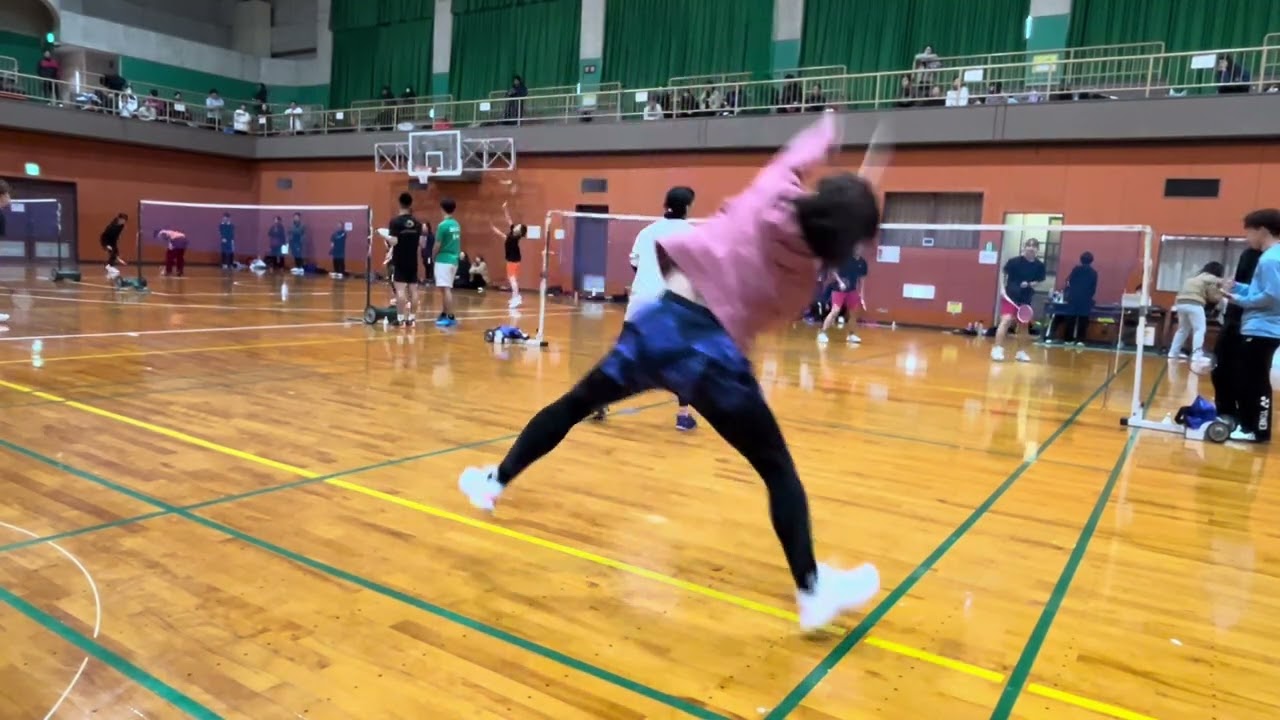 2026.3.6 はるすぽ　式みんとんC 1試合目女子ダブルス