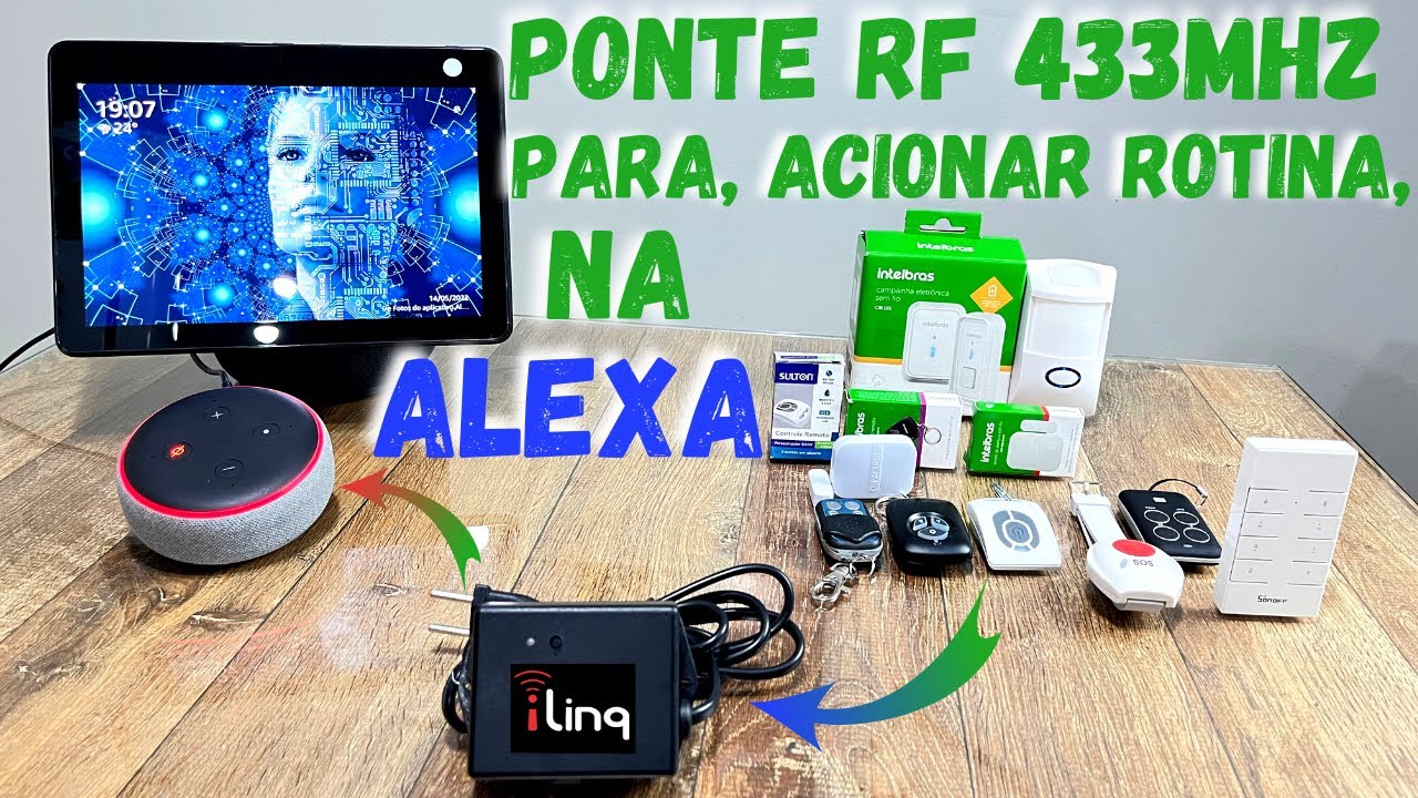 Solução em RF 433mhz, Para Acionar Rotinas na ALEXA