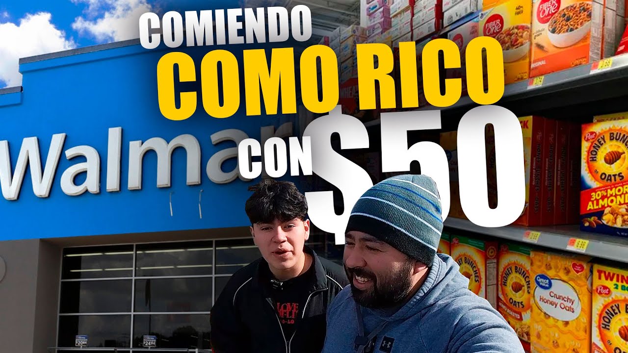 COMIENDO como MILLONARIO con 50 DOLARES a la SEMANA en USA