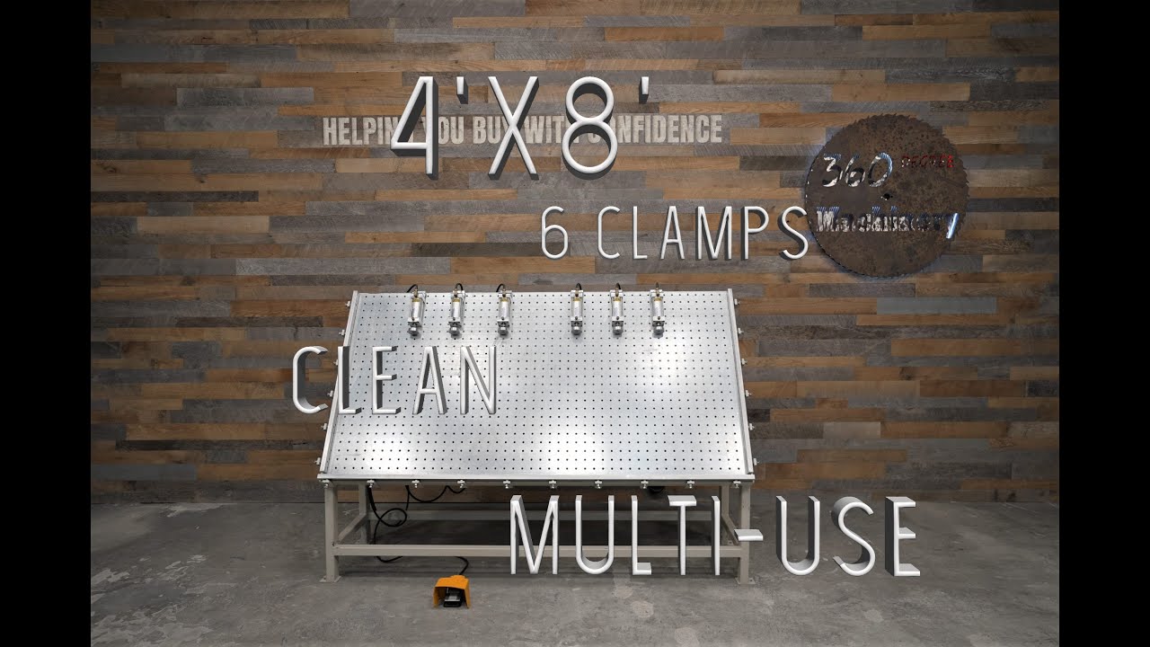 Unique 280-4  4&rsquo;x8&prime; Cabinet Door & Frame Clamping Table