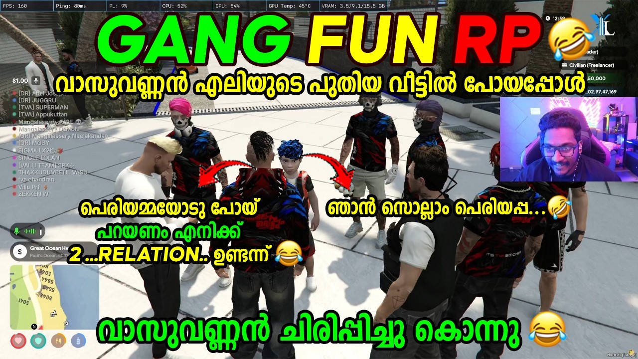 GANG FUN RP 🤣🤣 വാസുവണ്ണൻ എലിയുടെ പുതിയ വീട്ടിൽ പോയപ്പോൾ