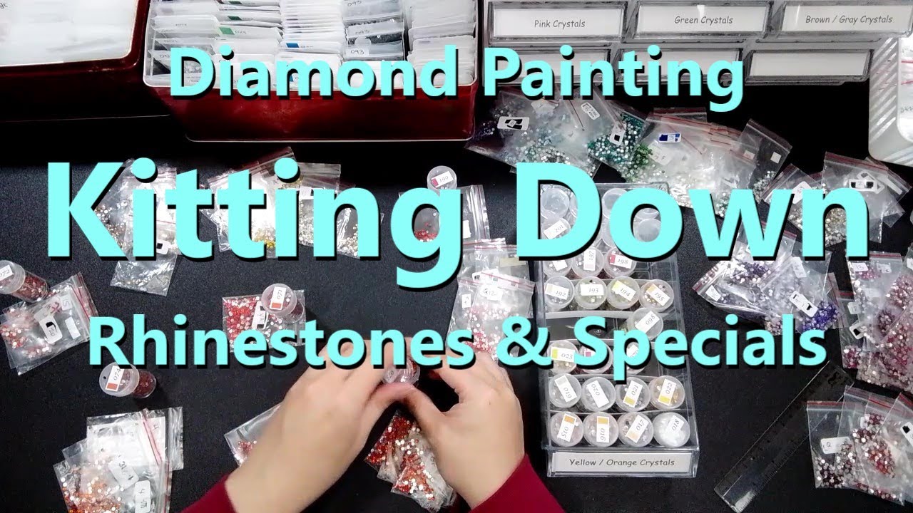 Diamond Painting Kitting Down - Specials & Crystal Rhinestones