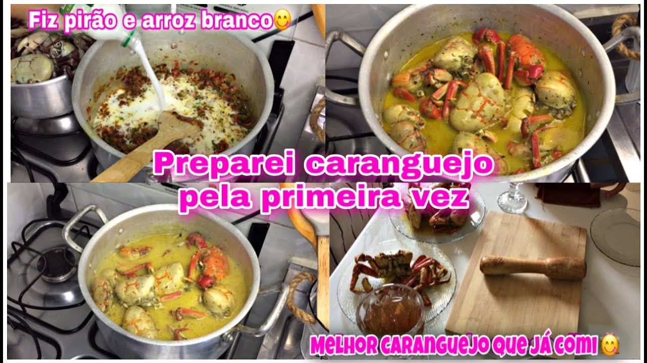 FIZ CARANGUEJO NO LEITE DE COCO PELA PRIMEIRA VEZ! #stenacozinha