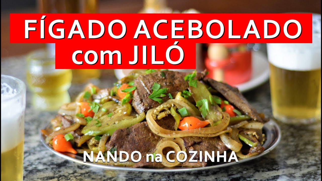 FÍGADO ACEBOLADO com JILÓ: petisco clássico de Belo Horizonte para comemorar o seu aniversário