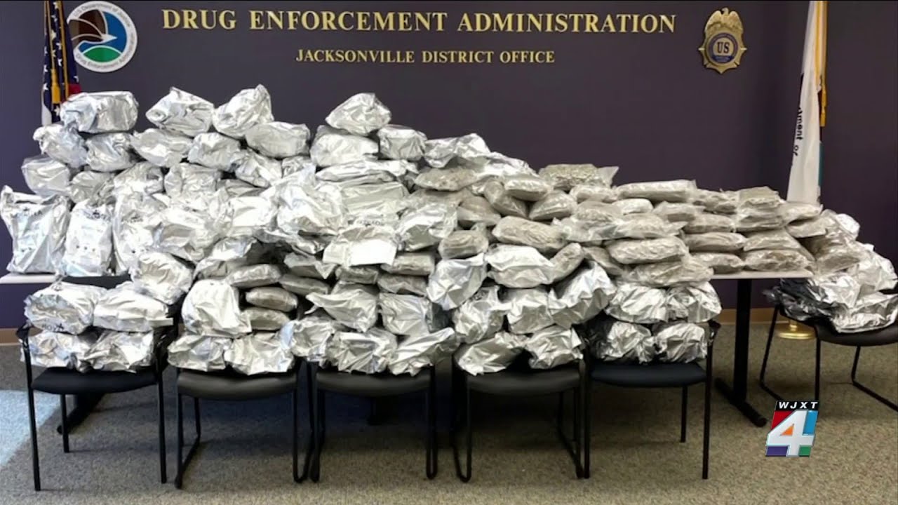 2 Florida men found with 240 pounds of marijuana during Jacksonville traffic stop, DEA says