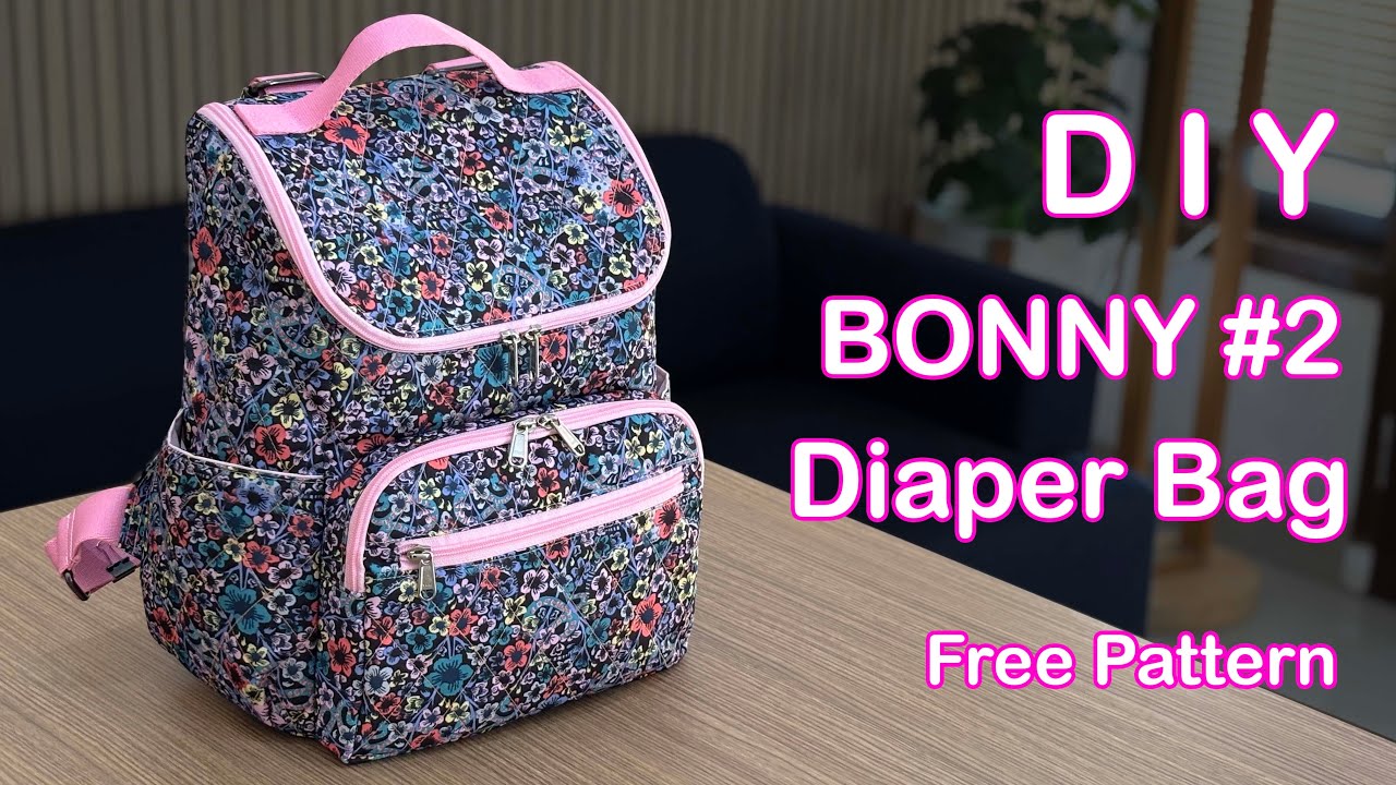 (ASMR) DIY Bonny Diaper Backpack (with additional 3D pocket) - Free Pattern & Tutorial by MikoCraft