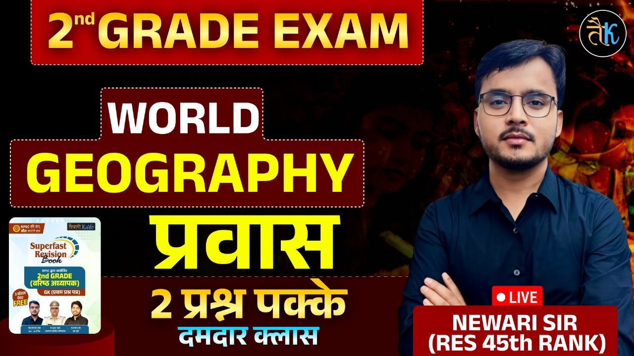 2nd Grade Exam 2025 | World Geography| Powerful Class | RPSC 2nd Grade GK