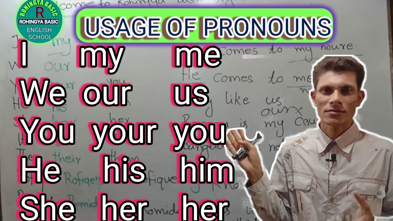 How to use Pronouns correctly in Rohingya language