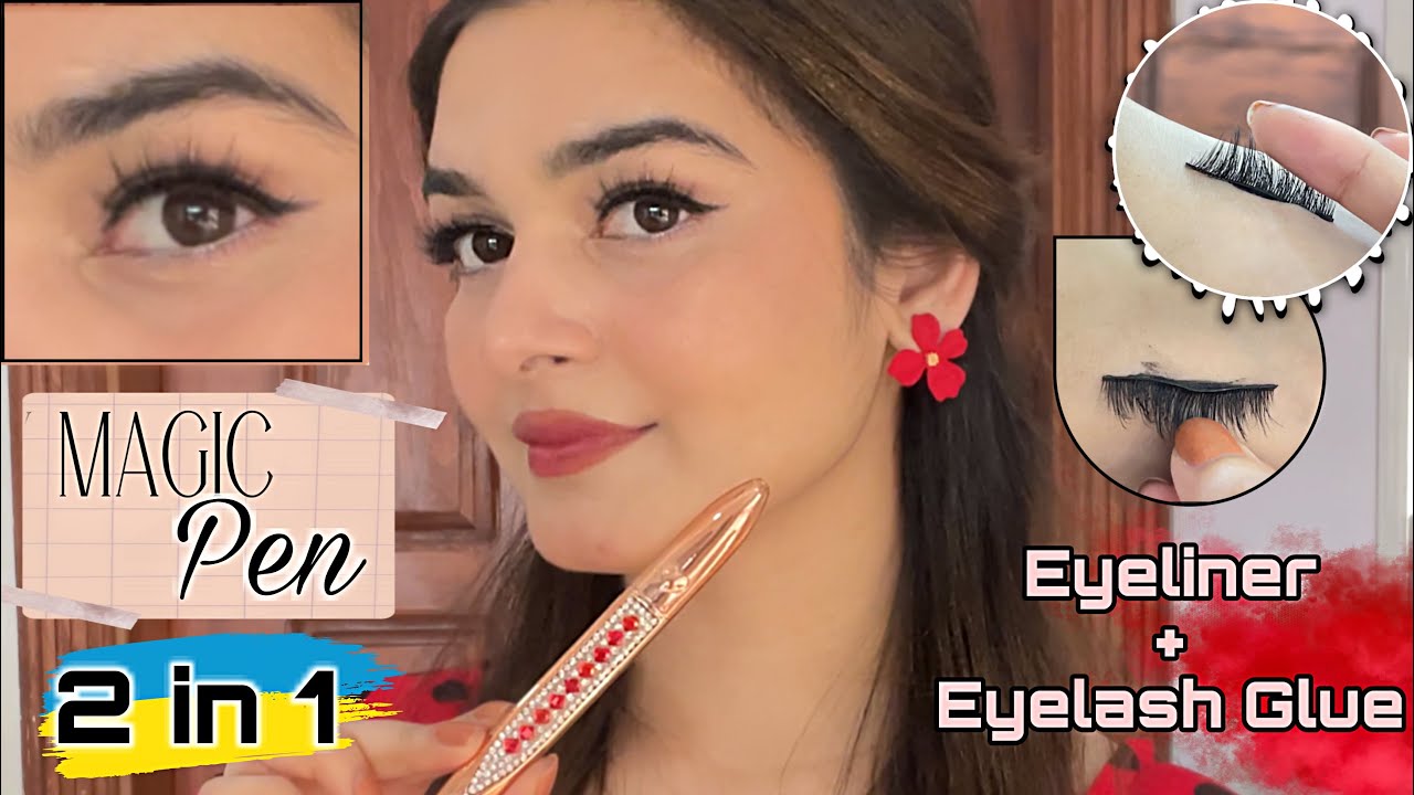2 in 1 MAGIC PEN || Eyeliner + Eyelash Glue || Very Easy To Use