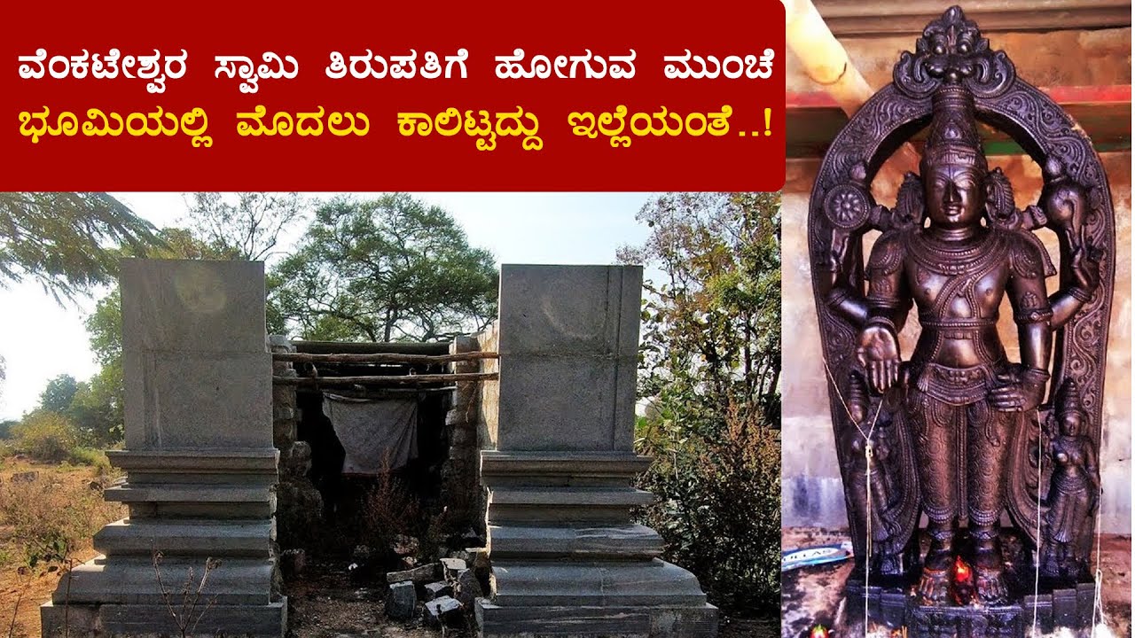ವೆಂಕಟೇಶ್ವರ ಸ್ವಾಮಿ ತಿರುಪತಿಗೆ ಹೋಗುವ ಮುಂಚೆ ಭೂಮಿಯಲ್ಲಿ ಮೊದಲು ಕಾಲಿಟ್ಟದ್ದು ಇಲ್ಲೆಯಂತೆ..!
