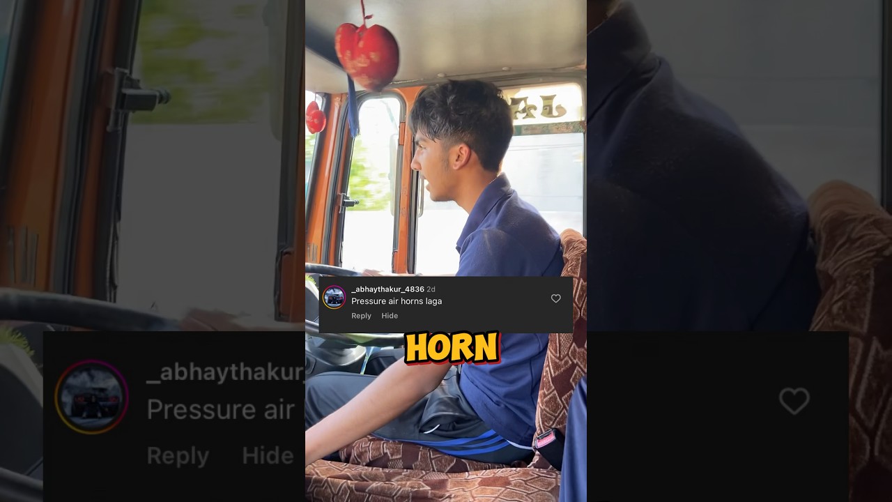 Pressure horn lagya dia truck meh❤️#shortsvideo #shorts #truck